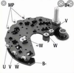 Alternator Valeo BMW E46 - Kontrolka ładowania, brak ładowania, badanie mostka i wirnika