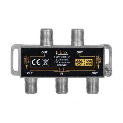 Rozgałęźnik sygnału Libox z funkcją PowerPass, 4 wyjścia, model LB0047.