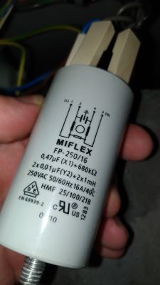 Beko WMD 65106 - Uszkodzony filtr przeciwzakłóceniowy MIFLEX FP-250/16