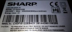 SHARP LC-40FI5122E Firmware Search - TP.MS6486.PB711 Mainboard, Serial C40FI5122EB43Y