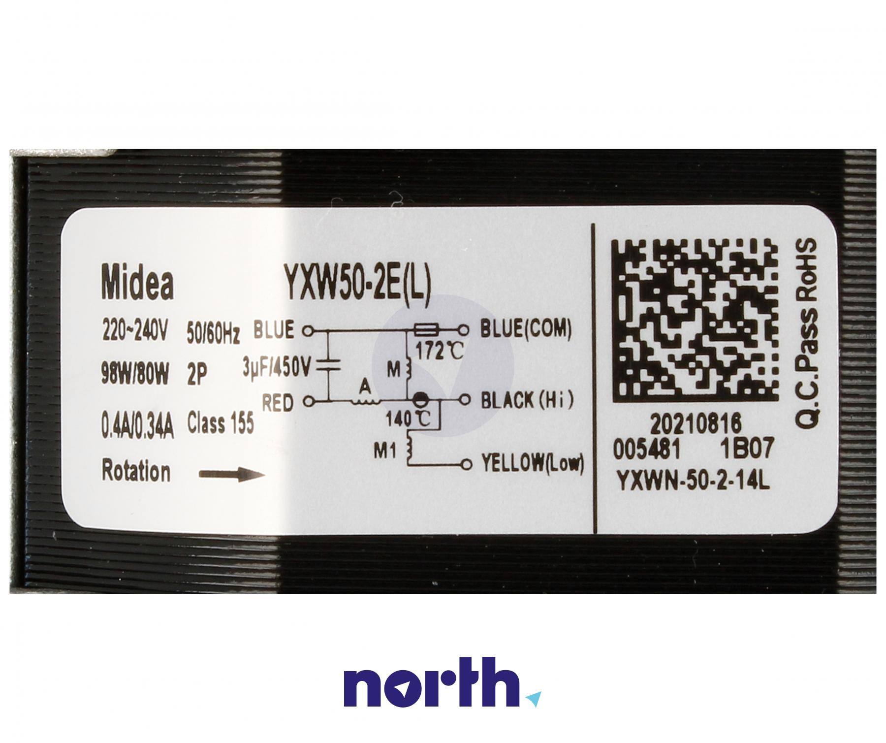 Jaka różnica pomiędzy silnikiem welling yxw50-2e vs midea yxw50-2e(l)