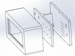 3D Barometer Case Design 3D case design for a barometer created in CAD software.