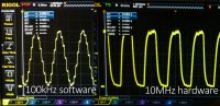 Przenośny gen. DDS na Atmega16A i MCP6022 programowany w środowisku Arduino IDE. Przenośny gen. DDS na Atmega16A i MCP6022 programowany w środowisku Arduino IDE.