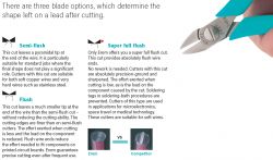 Porównanie trzech rodzajów cięć przewodów za pomocą szczypiec Erem.