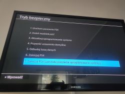 Nieudana aktualizacja PS4 po wymianie dysku z 500GB na 1TB, model FAT CUH-1004a