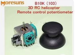 Remote control potentiometer and black pad.
