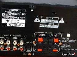 Amplituner Pioneer SX-202R - jaka oporność kolumn?