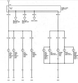 Honda prelude V - Brak podświetlenia zegarów i świateł pozycyjnych z tyłu