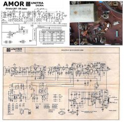 Unitra Diora Amor - przestroje . Schemat identyczny Junior Unitra Diora Amor - przestroje . Schemat identyczny Junior