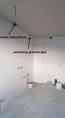 Przedłużenie kanału wentylacji grawitacyjnejj. Jaka średnica przewodu?