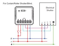Roller shutter controller with bell switch - how to connect the wires