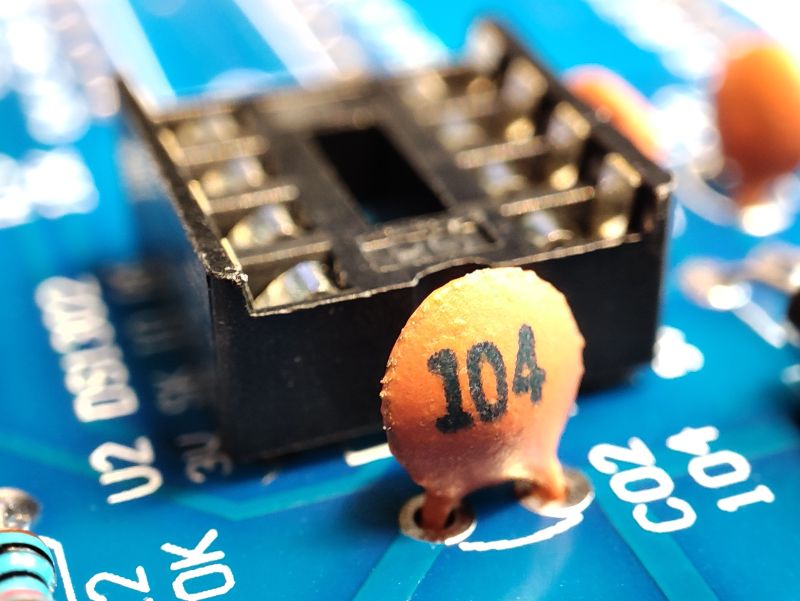 Self-assembly kit LED clock CAI-201 STC8G1K17 + DS1302 with housing