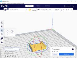 Uchwyt z otworem na wkręt do mocowania rolety Gardinia - projekt i wydruk 3D Uchwyt z otworem na wkręt do mocowania rolety Gardinia - projekt i wydruk 3D