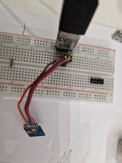 CB2S Module on Breadboard CB2S module connected to USB-TTL adapter on a breadboard.