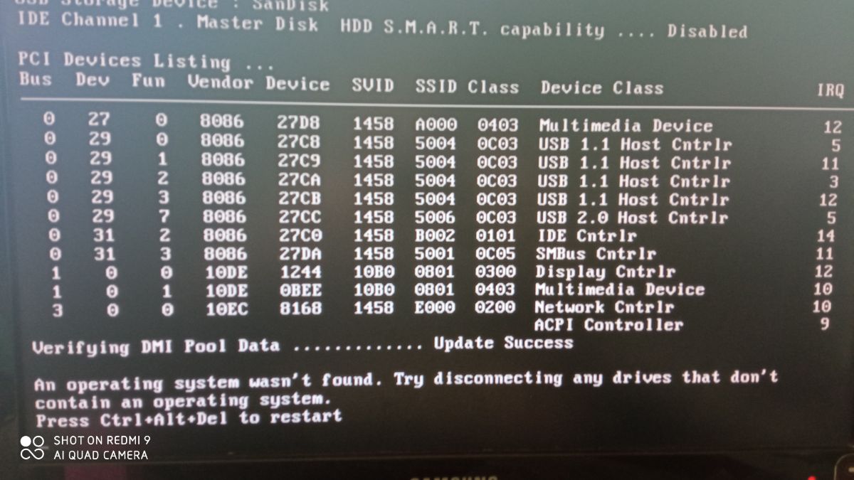 Invalid partition table na nowym dysku WD Blue 500GB po zmianie płyty