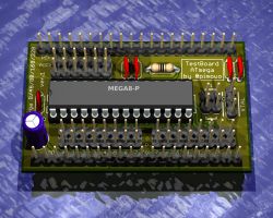 Płytka testowa AVR+ESP8266 Płytka testowa AVR+ESP8266