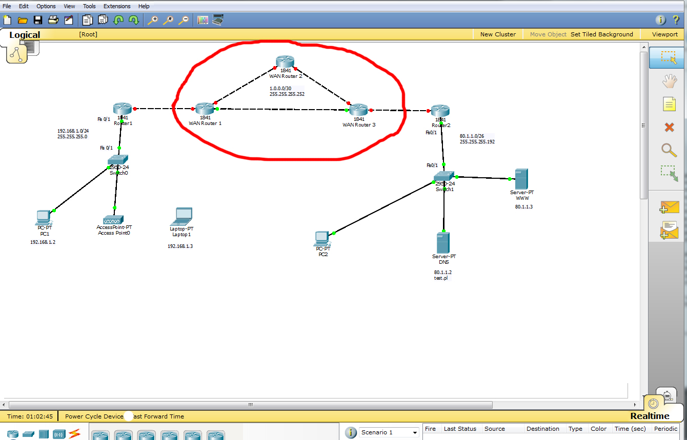 Topologi Wan Packet Tracer