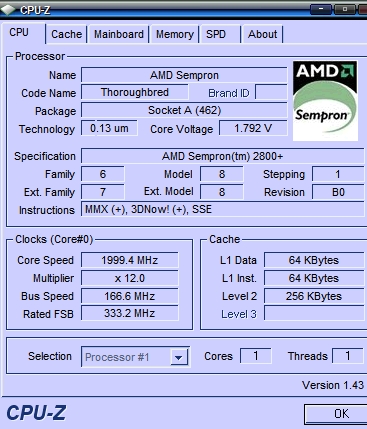 Proszę o pomoc w podkręceniu Sempron 2800+ ASRock K7VT4A+