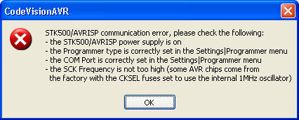 Codevision 2 eval. i STK500