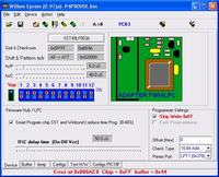 SST 49LF003A BIOS Willem 7.1 - błąd zapisu, różne ustawienia R/C delay time