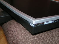 LG l204 - jak rozebrać monitor - zabezpieczenie (kłódka)