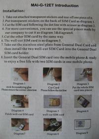 Dual SIM, wycinane karty, SPV E650, Samsung Z510, SE k510i Dual SIM, wycinane karty, SPV E650, Samsung Z510, SE k510i