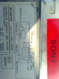 Sony CDX-c780R Pamięć i wejście.