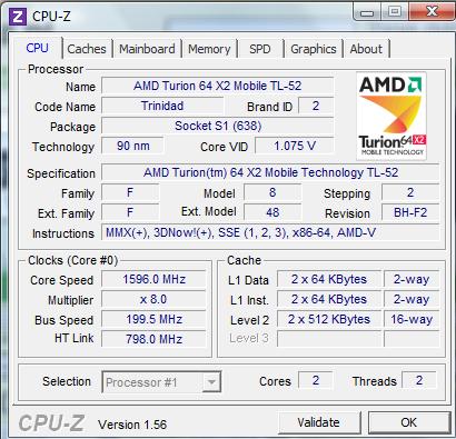 Podkręcanie Turion 64X2. Toshiba a215-s4697.