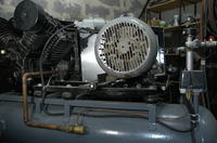 Kompresor ze sprężarki Ursus C-330 konstrukcja własna