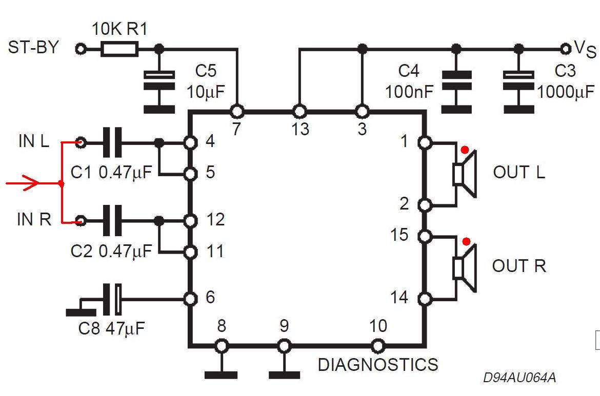 Subwoofer napędzany tda7375 - elektroda.pl
