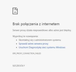 The websites are not working. The laptop is connected to a WIFI network.