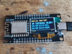 Moduł NodeMCU V3 z ESP8266 i wyświetlaczem OLED.