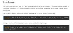 Screenshot of documentation section describing TuyaMCU configuration for LED strips.