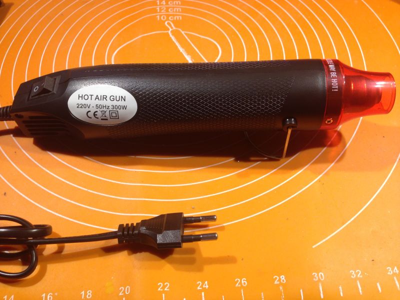 Zastosowanie Gorącej Wiatrówki do obkurczania koszulek termokurczliwych ;)