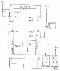 Atmega8A: Poprawność schematu z DS18B20 i konfiguracja pinów?