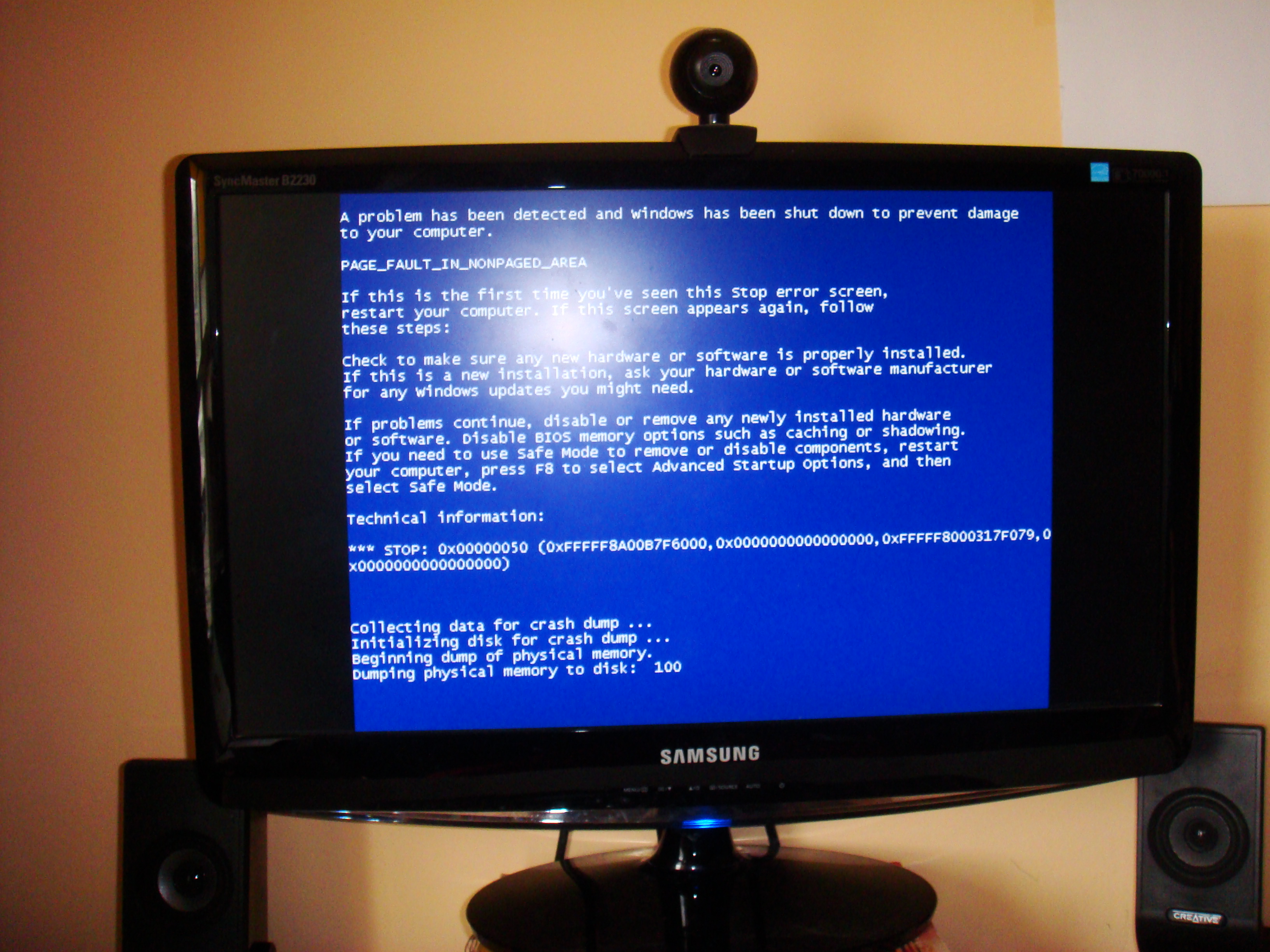 Blue screen po krótkiej pracy na pc... elektroda.pl