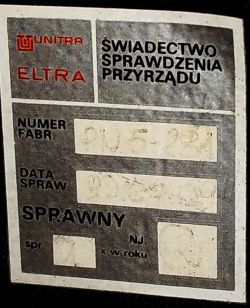 Poszukuję informacji o Zestawie Pomiarowym prod. Unitra Rzeszów