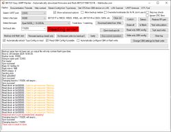 BK7231 Easy UART Flasher interface with a flash memory reading error.