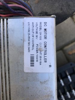 Scooter mach1 1000 W: Brak mocy mimo wymiany baterii - sterownik na zdjęciu