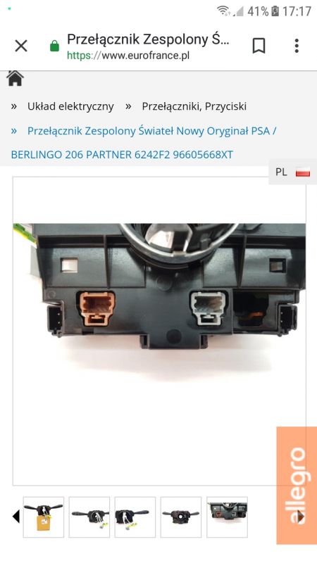 Citroen Berlingo 2 2008 - Jak wpiąć rezystor w błąd poduszki fotela?