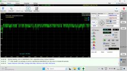 Wykres wydajności dysku SSD w programie Victoria na Windowsie.