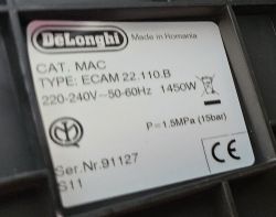 De longhi Magnifica S – dioda wody miga, czujnik temperatury wariuje, restart pomaga
