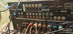 Harman Kardon AVR 255 - brak dźwięku na AUX i zwarcie w subwooferze Klipsch R150 SW
