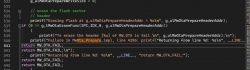 Source code snippet in C with duplicated return statements.