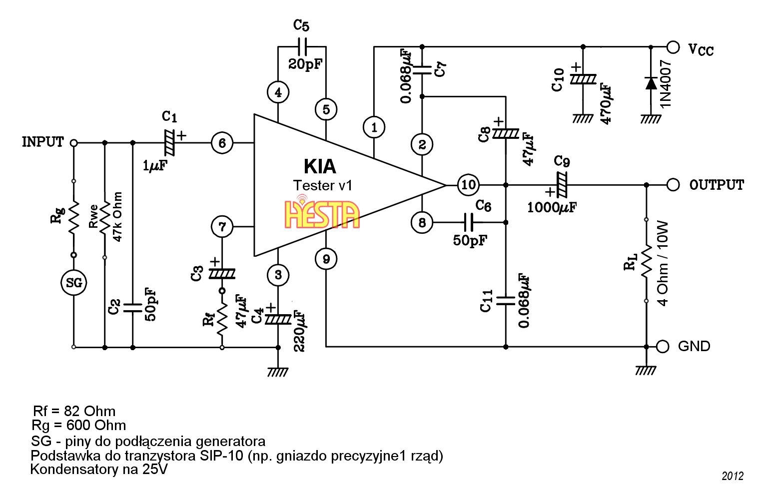 Kia7217ap схема включения