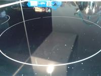 Electrolux EHH6340FXK induction hob blisters under one of the burners