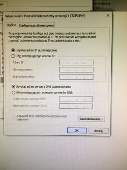 Połączenie Sieci Bezprzewodowej" Nie Ma Poprawnej Konfiguracji Protokoł