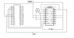 L293D i atmega8 - silnik nie startuje, układ się grzeje
