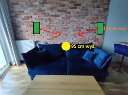 Optymalne ustawienie głośników 5.1 (Pylon Pearl, Polk Audio, Denon AVR-X1600H) w kinie domowym