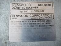 KENWOOD KRC-352D - wie werden Kabel angeschlossen? KENWOOD KRC-352D - wie werden Kabel angeschlossen?
